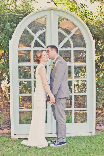A pair of standing doors perfectly sets the ceremony scene, and the type of doors can make a major statement.