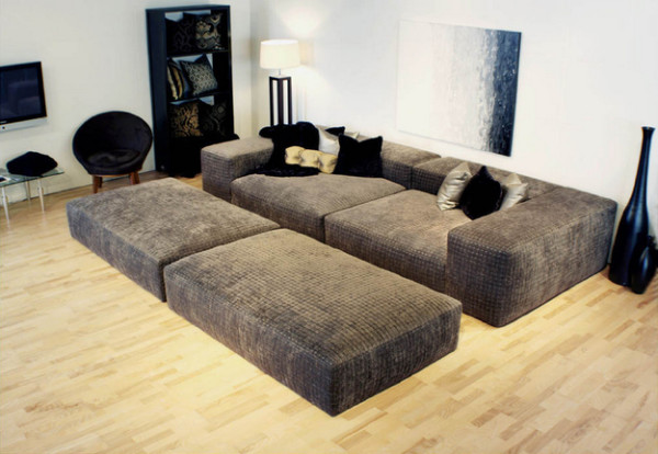 Lived-In Basement Seating