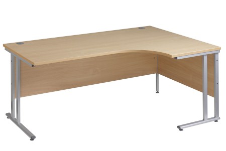 Sata Cantilever Curved Desk