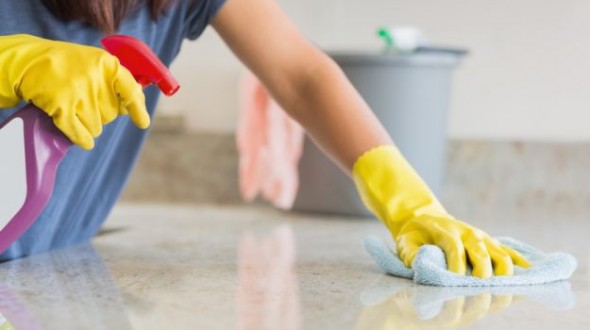 Kitchen Clean Up Countertops