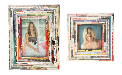 use old magazines to old frames can be wrapped easily