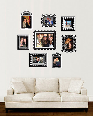 these sticker frames look elegant and trendy at same time