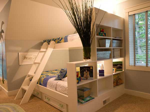 room dividing bunk beds