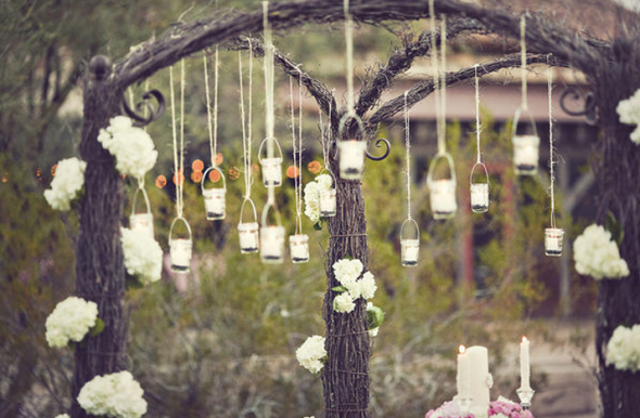 Hanging Tea lights are adorable