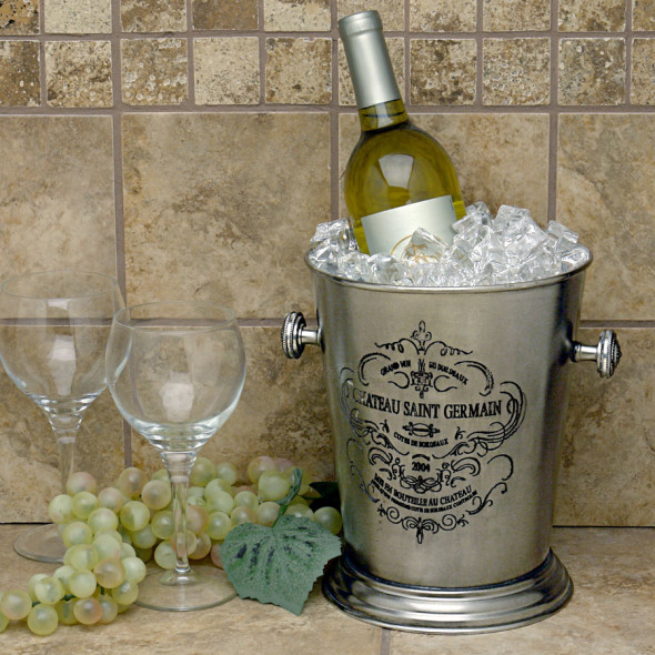  this champagne bucket embodies the opulence of the picturesque Bordeaux regions of France 