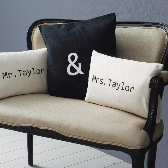 Give the ultimate comfort gift to the newly wed, cushions  are long lasting and the memories