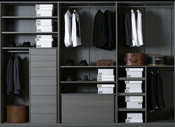 Masculine Modular Closets