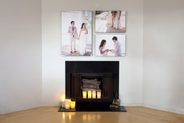 wall art customized of wedding pictures