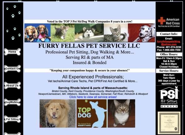 furryfellaspetsitting.com