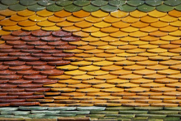 color roof tiles texture
