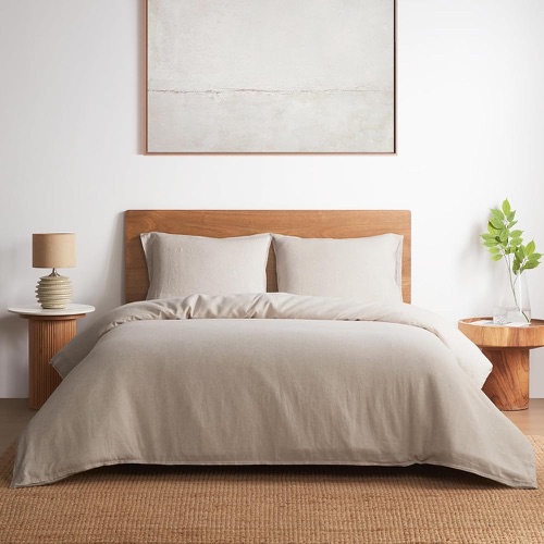 DAPU 100% linen duvet cover set
