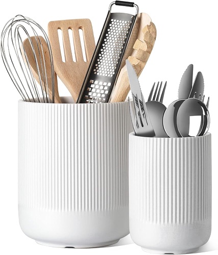 Ceramic kitchen utensil holder