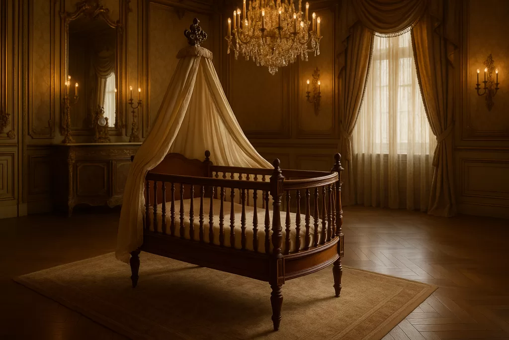 An attractive Vintage look crib