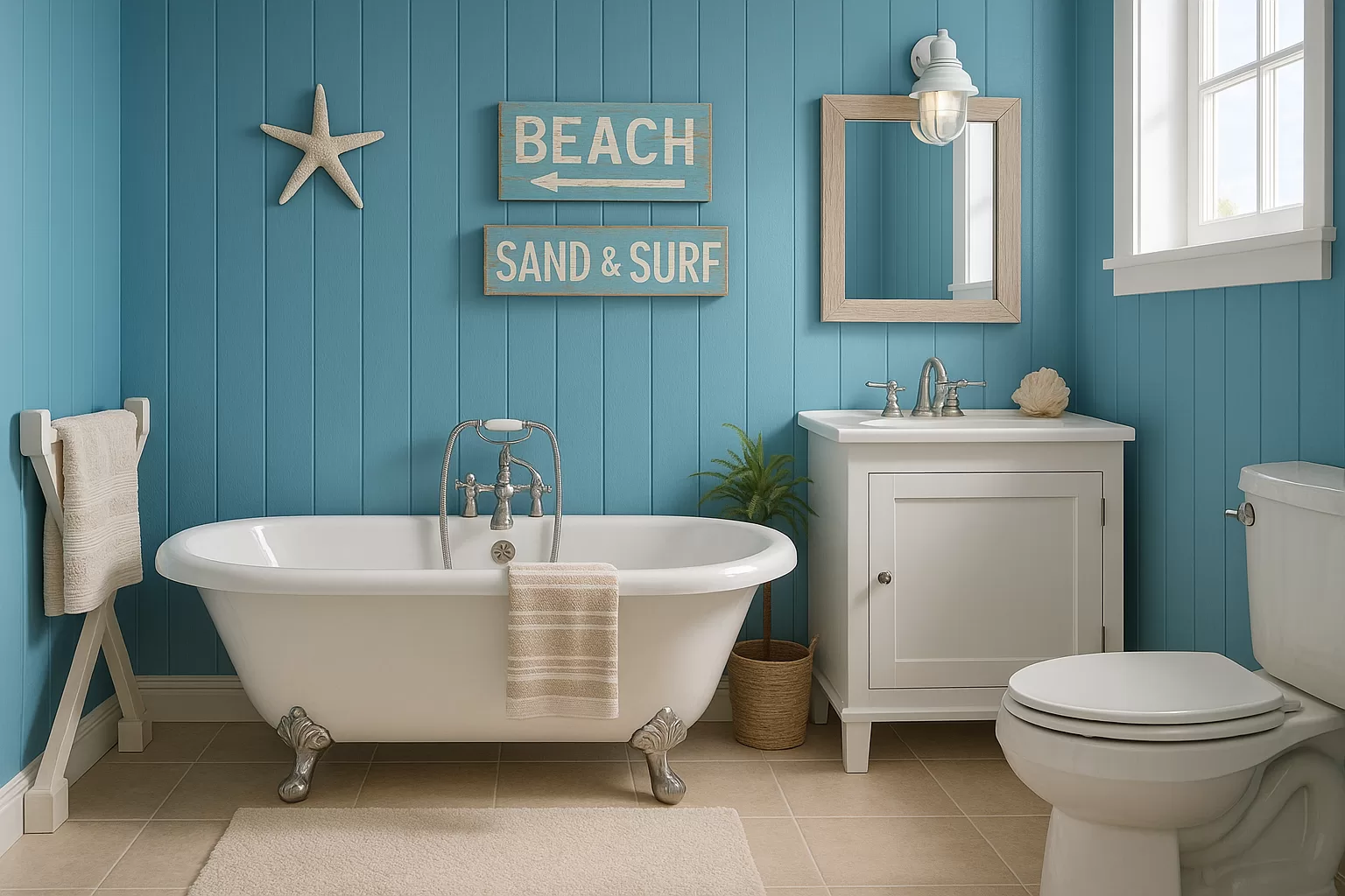 Beach Inspired Bathroom Decorating Ideas to Transform Your Space