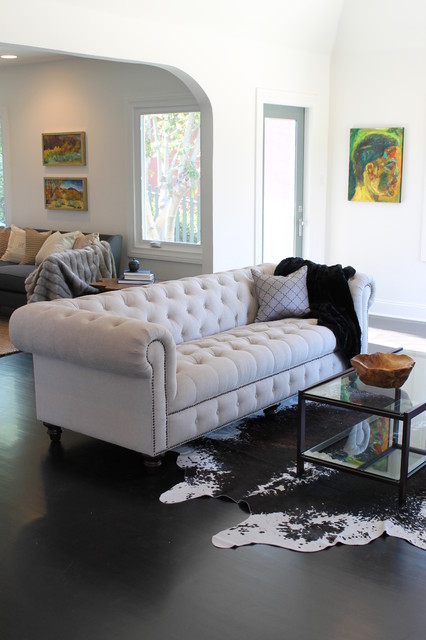 Living Room Decor - Tufted Sofa