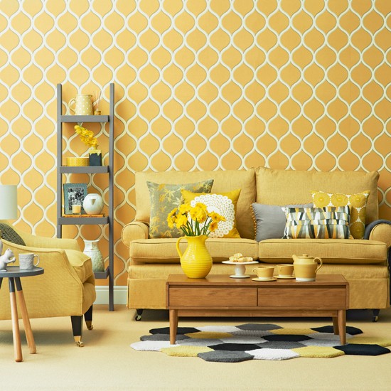 Yellow Living Room Designs