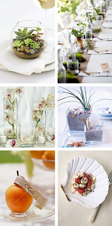 These centerpieces are easy to make and has calming sense to them