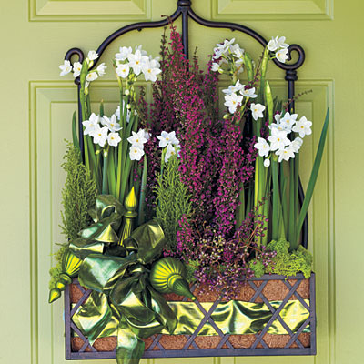 Greet guests with fresh flowers
