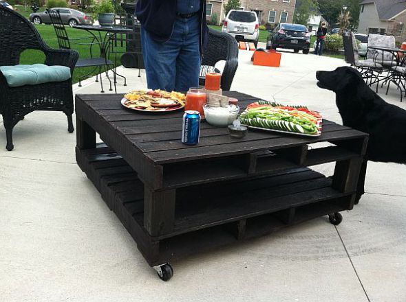 Outdoor Pallet Tables