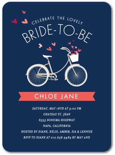 Bridal Bicycle - Bridal Shower Invitation 7