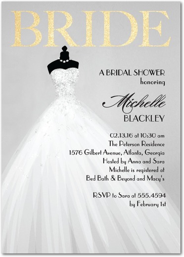 Exquiste Bride - Bridal Shower Invitation 5