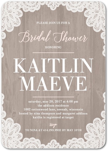Lacy Bride - Bridal Shower Invitation 3