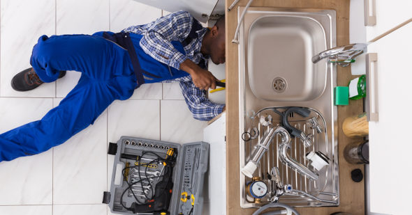 repairing under sink