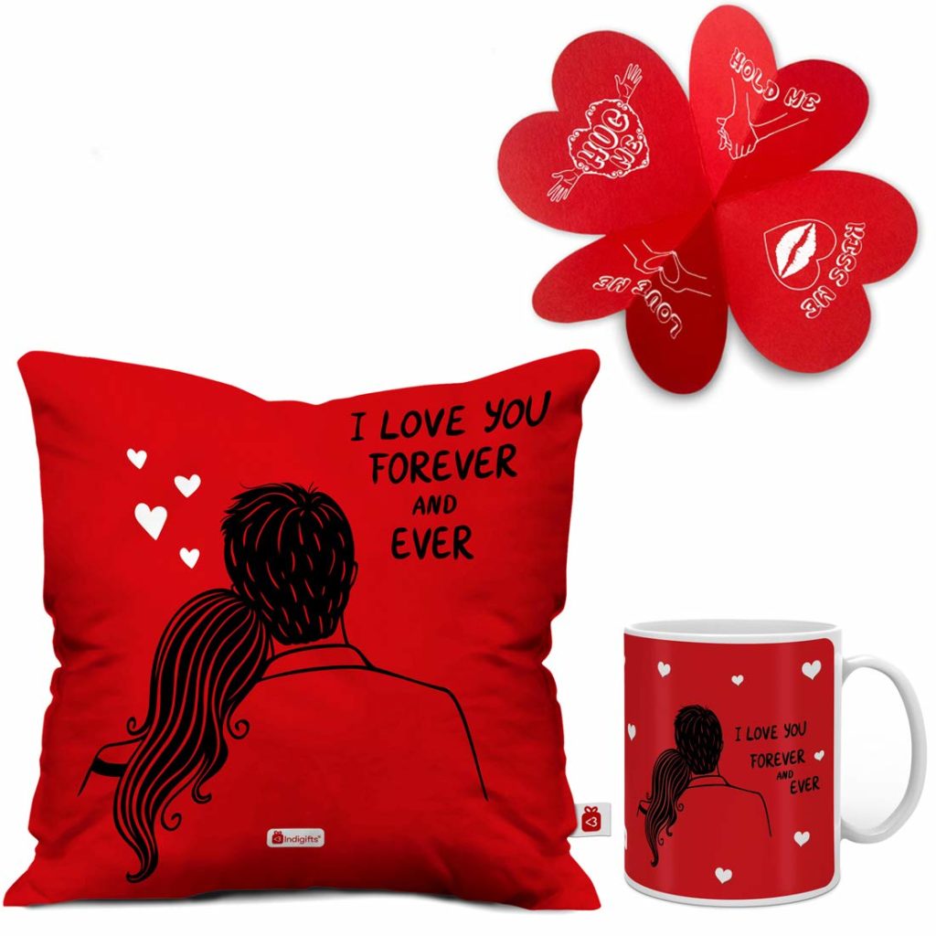 Heart Themed Mugs and Cushions